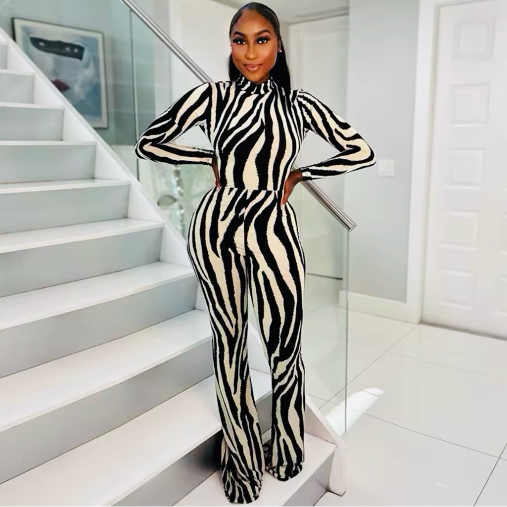 Sexy Back Out Stripe Jumpsuit